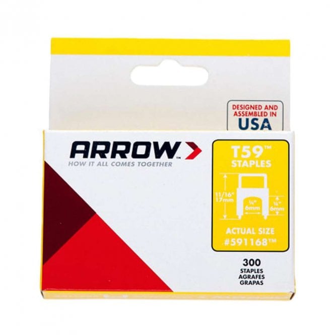 Arrow Type T59 Insulated Staples (Box 300)