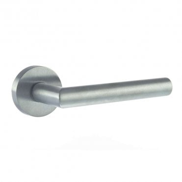 Forme Elle Lever Door Handle on Round Rose