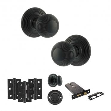 Old English Ripon Horizontal Bathroom Lock Set