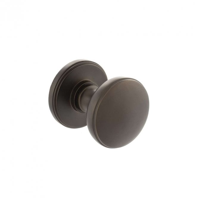 Atlantic Hardware Urban Dark Bronze Millhouse Brass Edison Solid Domed Mortice Knob