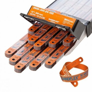 10x24TPI, 300mmSandflex ShatterProof Bi-Metal Hacksaw Blades