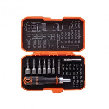 36-Piece Ratcheting Coloured Bit Set
