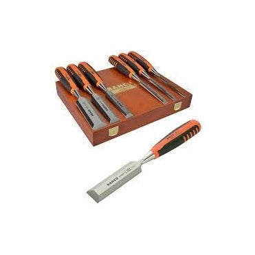 6 Piece 424P Precision Wood Chisel Set C/W Wooden Storage Box