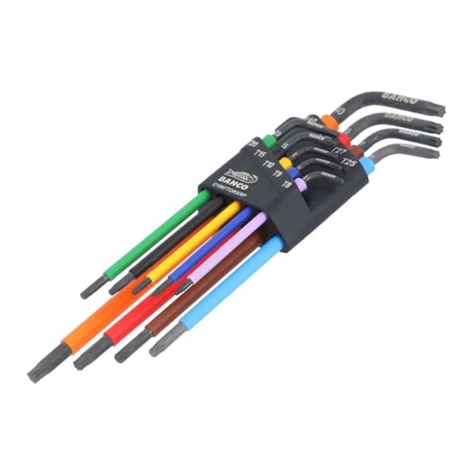 Bahco 9-Piece Long Torx Colouteed L-Key Set