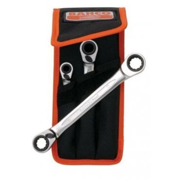 Reversible Ratchet Spanner Metric Set S4RM/3T 8mm - 19mm