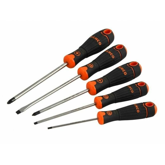 Bahco BAHCOFIT Screwdriver Slotted / Pozi (Set of 5)