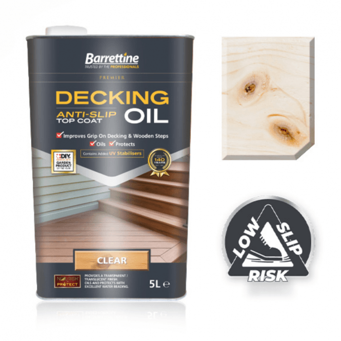 Barrettine Clear Anti Slip Decking Oil