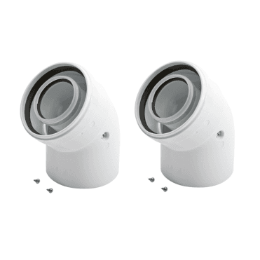 Multifit 135° Flue Bend (Pair)