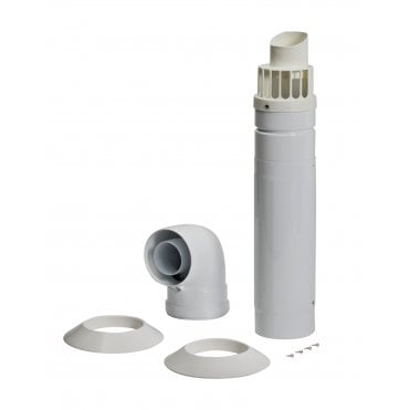 Multifit Telescopic Horizontal Flue Kit White Terminal - 720599401
