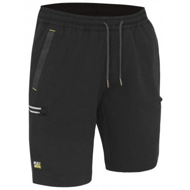 Flx & Move 4-Way Stretch Elastic Waist Cargo Shorts