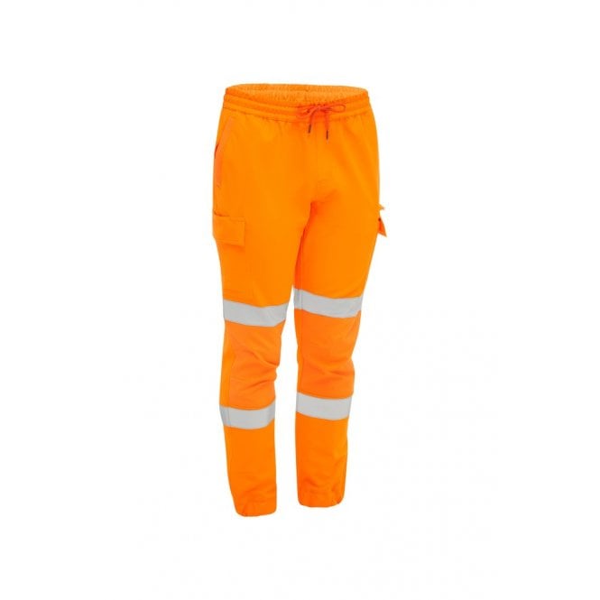 Bisley Flx & Move Taped Hi Vis 4 Way Stretch Joggers
