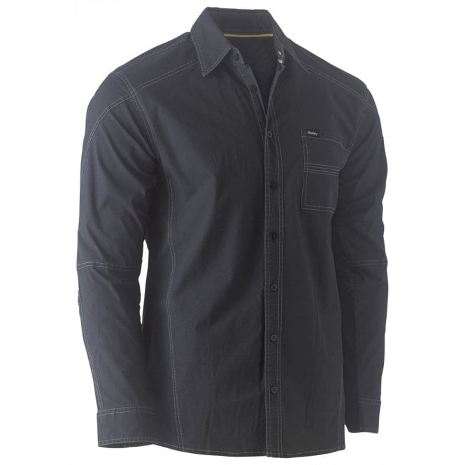 Bisley Shirt Flex & Move  Stretch Work Shirt Long Sleeve 145Gsm