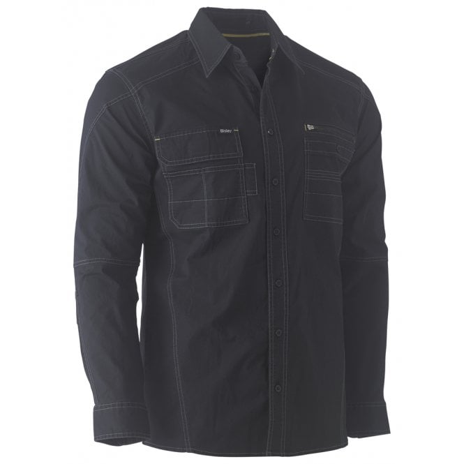 Bisley Shirt Flex & Move  Utility Work Shirt Long Sleeve 145Gsm