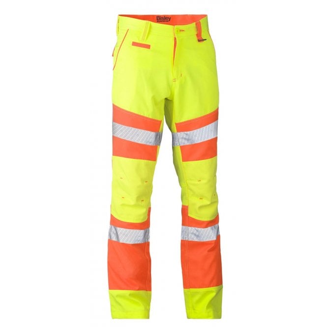 Bisley Taped Biomotion Double Hi Vis Trousers