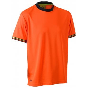 Taped Hi Vis Polyester Mesh T-Shirt