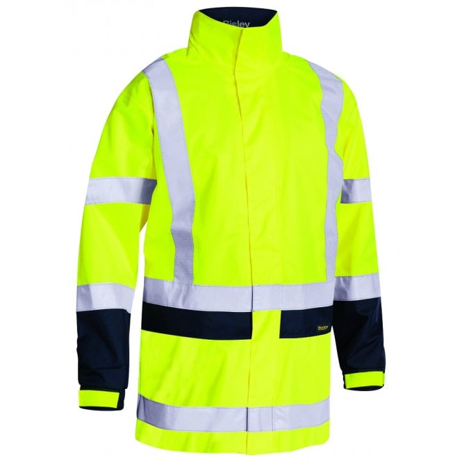 Bisley Taped Hi Vis Rain Shell Jacket