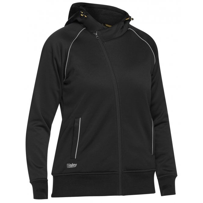 Bisley Women's Fleece Zip Front Hoodie W/Sherpa Lining