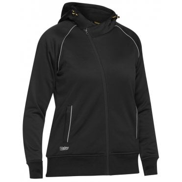 Women's Fleece Zip Front Hoodie W/Sherpa Lining
