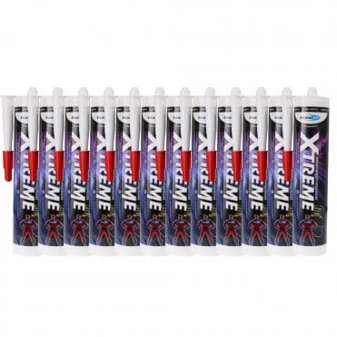 12 x xtreme Sanitary Silicone White 310ml - Full Box