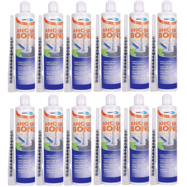12x 310ml Anchor Bond Resin Mortar Anchor System