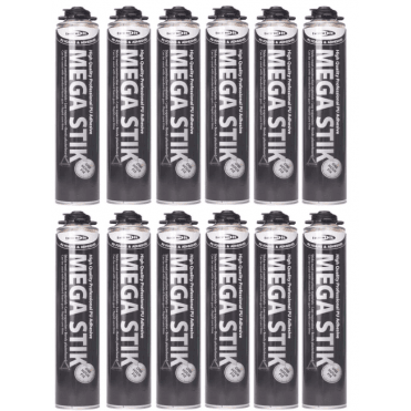 12x 750ml Beige Mega Stik PU Adhesive