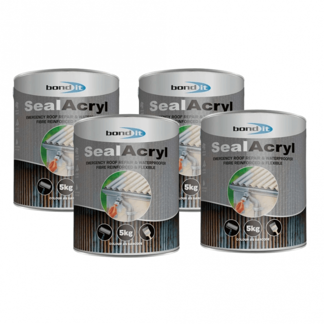 Bond It 20kg Grey SealAcryl Acrylic One Coat Waterproofing Compound 