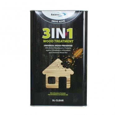 3 in 1 Clear Wood Treatment 5Litre