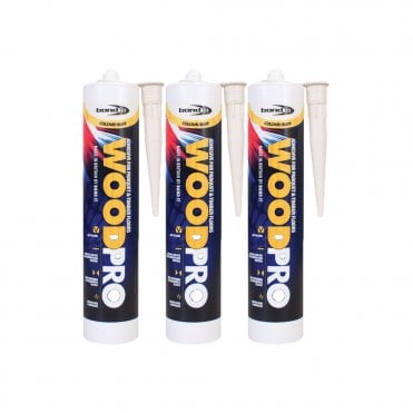 3 x Wood Pro High Strength Hybrid Flooring Adhesive Buff EU3