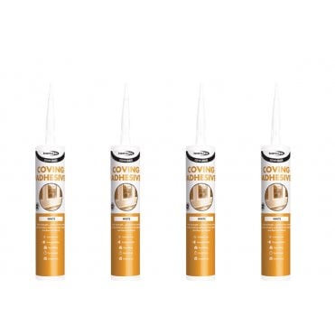 4 x Cove-Mate Coving Adhesive White EU3