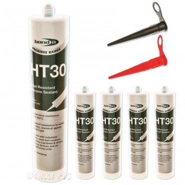 4 x HT30 Heat Resistant Red Silicone 310ml