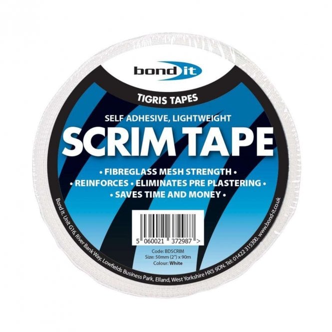 Bond It 48mm x 90mtr White Lightweight Scrim Tape