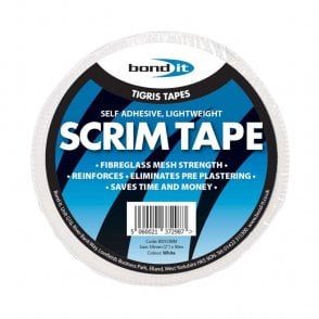 48mm x 90mtr White Lightweight Scrim Tape