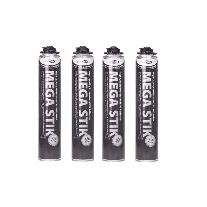 Bond It 4x 750ml Beige Mega Stik PU Adhesive