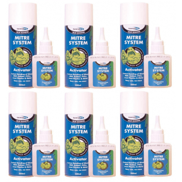 50G & 200ML Clear Mitre Pack Adhesive ( Full Box) x 6