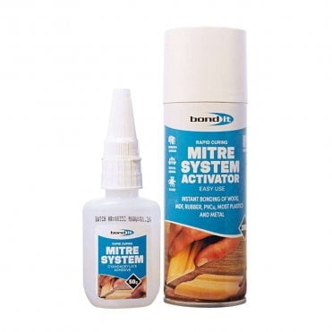 50G & 200ML Clear Mitre Pack Adhesive