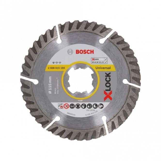 Bosch 10 x 115mm x-Lock Universal Diamond Cutting Disc