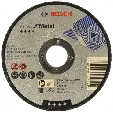 115mm Expert Metal Cutting Angle Grinder Discs Pack of 10