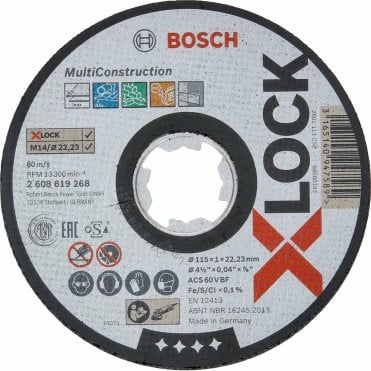 115mm x-Lock Multi Construction Grinder Cutting Disc