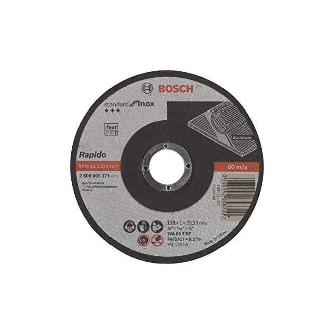 Bosch 115x1mm Thin Slit Inox Cutting Discs Pack of 10