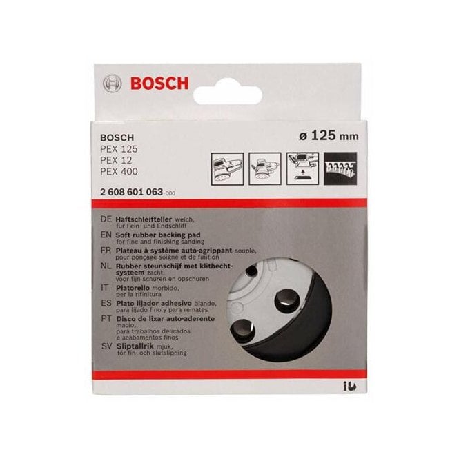 Bosch 125mm Soft Pex Sanding Plate 2608601063
