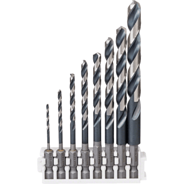 2-10mm 8-Piece Hex Impact Driver Drill Set 2608577139