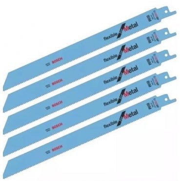 225mm Reciprocating Sabre Saw Blades For Metal Cutting Pack of 5 S1122BF