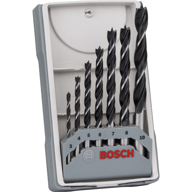 Bosch 3-10mm 7-Piece Professional Brad Point Wood Drill Bit Set