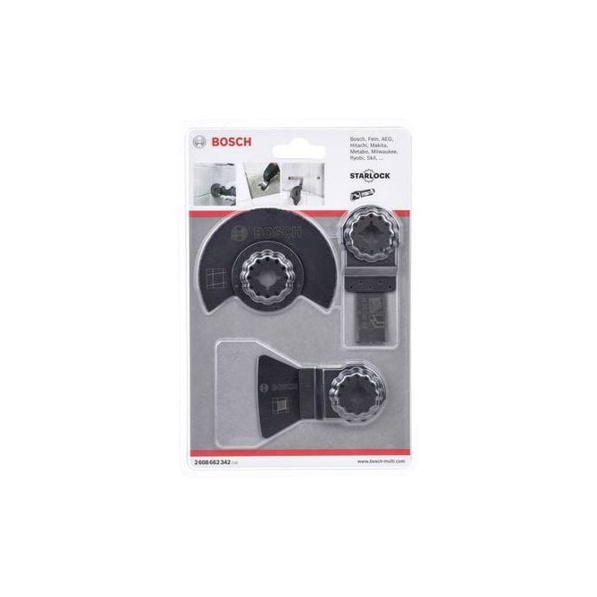 Bosch 3-Piece Tile Blade Starlock Blade Set For Multi-Tools