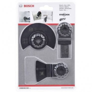 3-Piece Tile Blade Starlock Blade Set For Multi-Tools