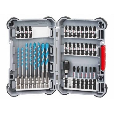 35-Piece Impact Control Multi-Construction Drill Bit Set HEx-9