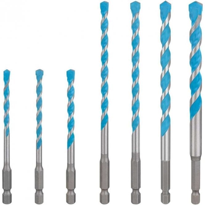 Bosch 5.0-10.0mm Expert MultiConstruction HEX-9 Drill Bit Set - 7 Piece