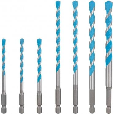 5.0-10.0mm Expert MultiConstruction HEX-9 Drill Bit Set - 7 Piece