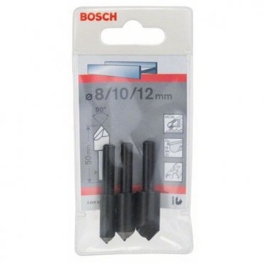 8-12mm 3-Piece Countersink Bit Set