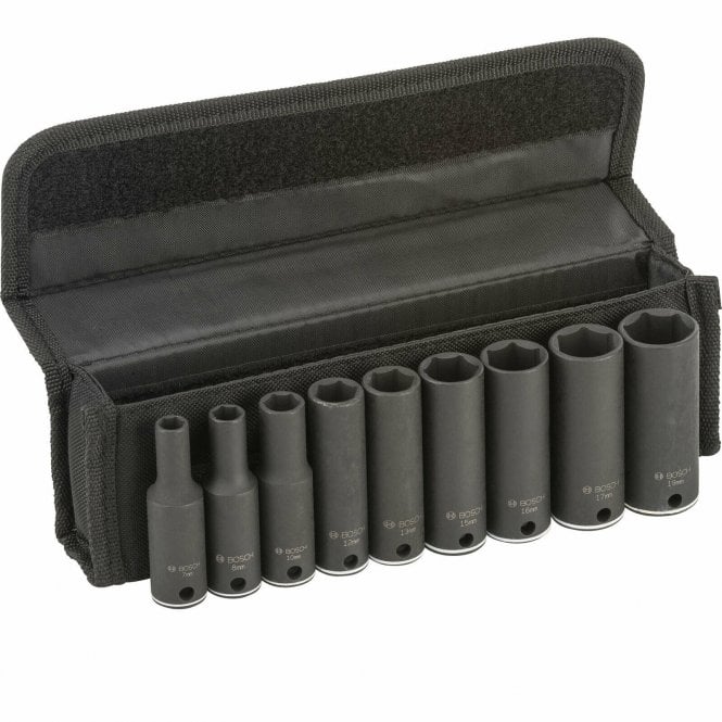 Bosch 9-Piece 60mm Socket Wrench Bit Set 2608551099